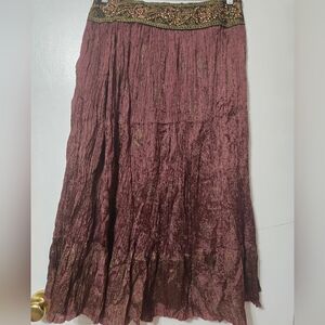 Skirt with Embellished Waistband